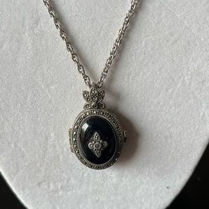 Judith Jack Sterling Locket on Chain